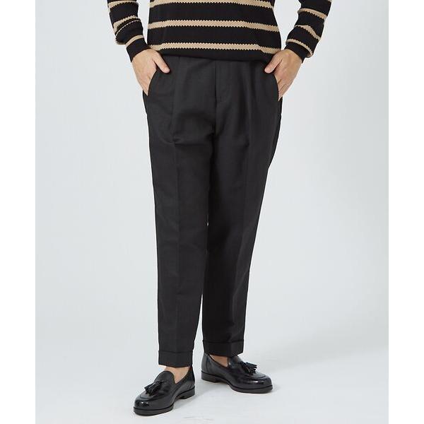 DESIGNWORKS / デザインワークス リネン ワイド テーパード パンツ