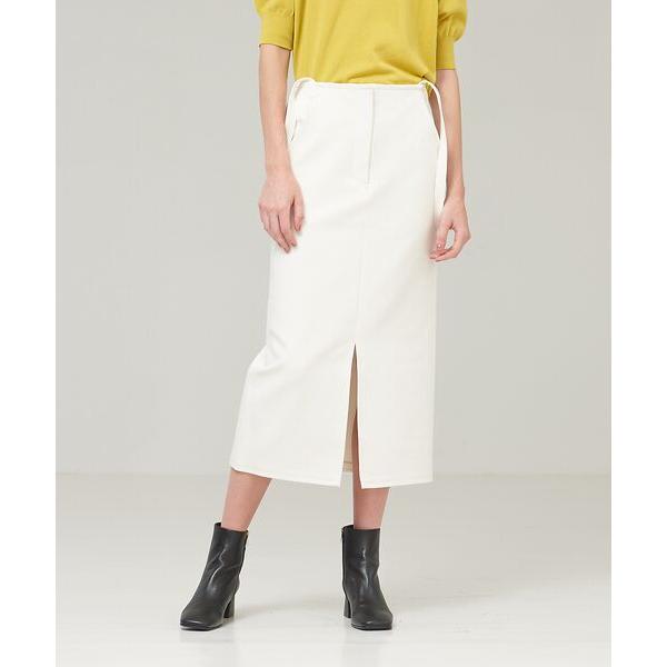 DESIGNWORKS / デザインワークス サスペンダー付フロントスリットタイトスカート