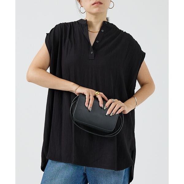 DESIGNWORKS / デザインワークス 【セットアップ対応】レーヨンフレンチスリーブブラウス