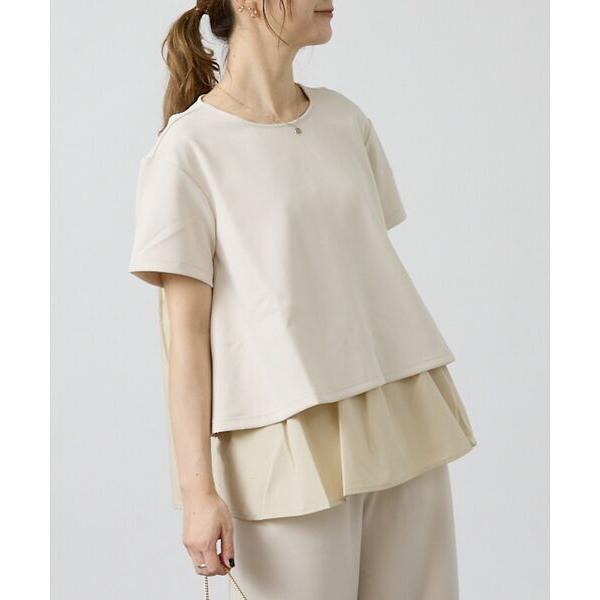 DESIGNWORKS / デザインワークス 【セットアップ対応】後ろタフタペプラムプルオーバー