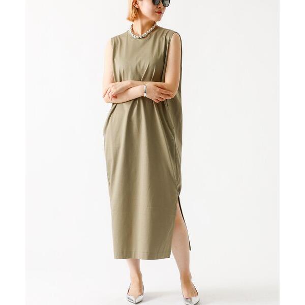 DESIGNWORKS / デザインワークス サイドスリットジャージーワンピース