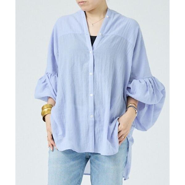 DESIGNWORKS / デザインワークス 【一部店舗限定】シアーバンドカラーブラウス