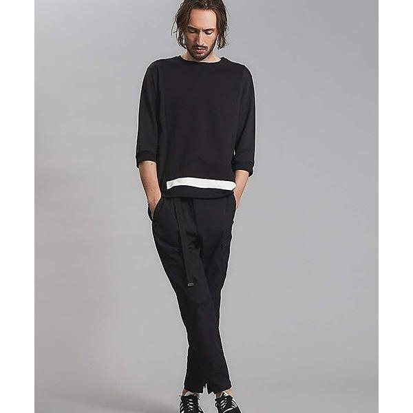 5351POUR LES HOMMES / 5351プール・オム ダブル裏毛7分袖プルオーバー