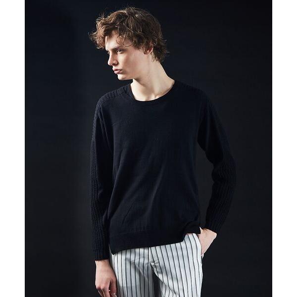 5351POUR LES HOMMES / 5351プール・オム 異ゲージMIX バルキーコットンニ...