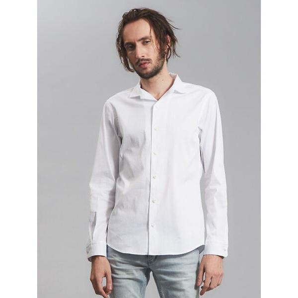 5351POUR LES HOMMES / 5351プール・オム ストレッチワンピースカラーシャツ