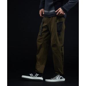 5351プールオム　裾ジップフレアカーゴパンツ　カーキ　2　※少々難あり 5351 POUR LES HOMMES 5351POUR LES HOMMES / 5351プール・オム