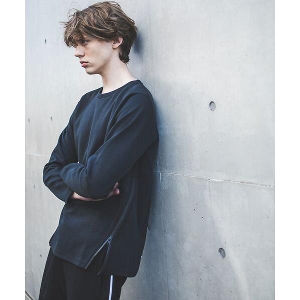 5351POUR LES HOMMES / 5351プール・オム 裾ジップ プルオーバー ロングTシ...