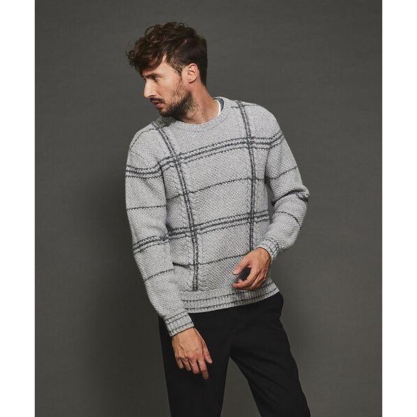 5351POUR LES HOMMES / 5351プール・オム カシミヤフィールチェックニット