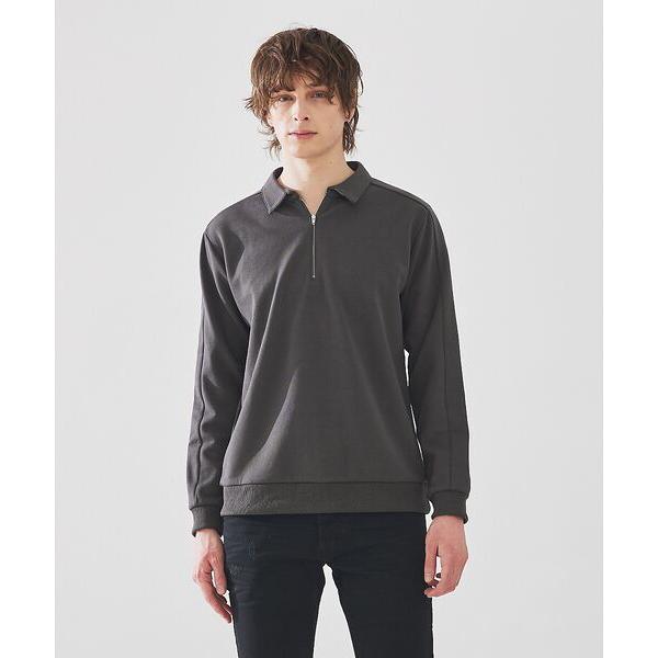 5351POUR LES HOMMES / 5351プール・オム ロングスリーブ ZIPポロシャツ