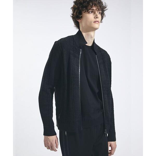 5351POUR LES HOMMES / 5351プール・オム コットンペーパーニットブルゾン