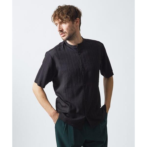 5351POUR LES HOMMES / 5351プール・オム 楊柳バンドカラー 半袖シャツ