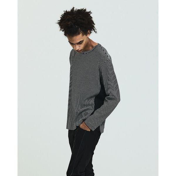 5351POUR LES HOMMES / 5351プール・オム コンビネーション ボーダー 長袖 ...