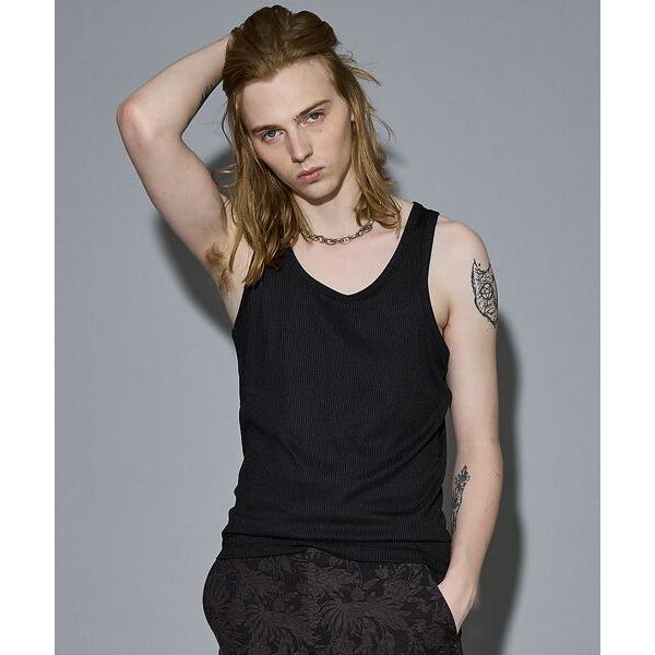 5351POUR LES HOMMES / 5351プール・オム ベーシック リブ タンクトップ