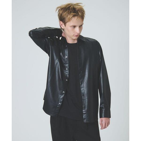 5351POUR LES HOMMES / 5351プール・オム レザータッチ 長袖シャツ