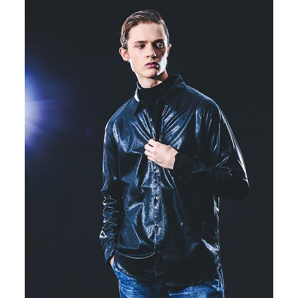 5351POUR LES HOMMES / 5351プール・オム エンボスプリント レザータッチ ア...