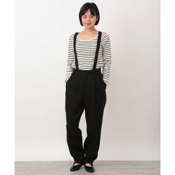 PLAIN PEOPLE / プレインピープル リネンツイルサスペンダーパンツ