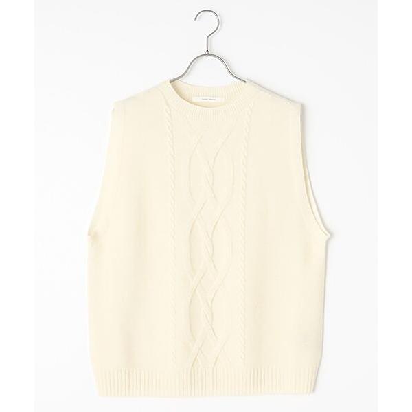 PLAIN PEOPLE / プレインピープル FERMOケーブルニットベスト