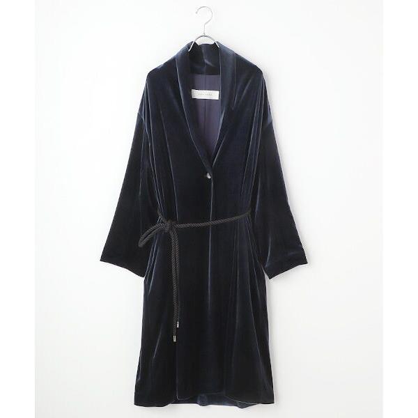 PLAIN PEOPLE / プレインピープル ベロアジャージショールカラーコート