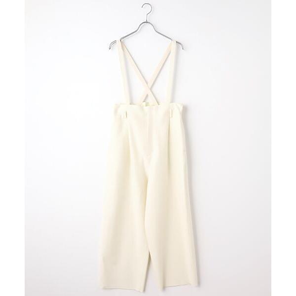 PLAIN PEOPLE / プレインピープル Super140ミルド天竺サスペンダー付セミワイドパ...