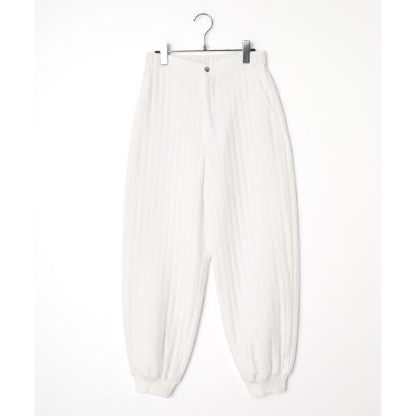 PLAIN PEOPLE / プレインピープル ストライプキルティングジョガーパンツ