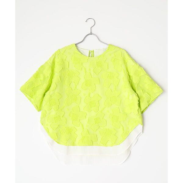 PLAIN PEOPLE / プレインピープル カットジャガードTシャツ型ブラウス