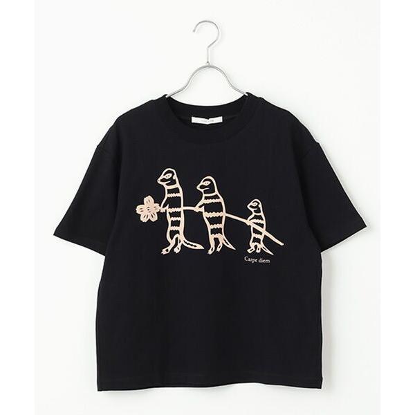 PLAIN PEOPLE / プレインピープル ミーアキャットプリントＴシャツ