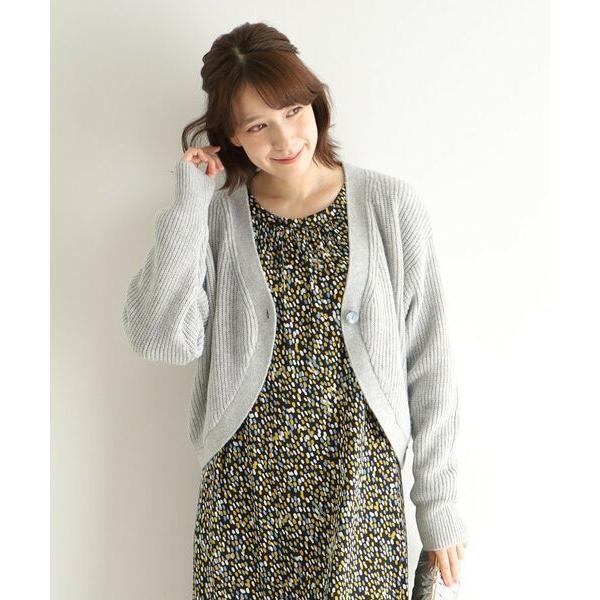 LAURA ASHLEY / ローラ アシュレイ 【ウール混】ボレロカーディガン