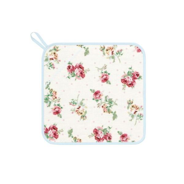 LAURA ASHLEY / ローラ アシュレイ クチュールローズ柄 ベビーループ付きタオル