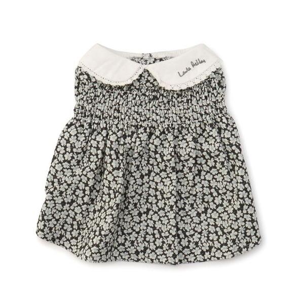 LAURA ASHLEY / ローラ アシュレイ ビーチ ポピー柄襟ワンピース