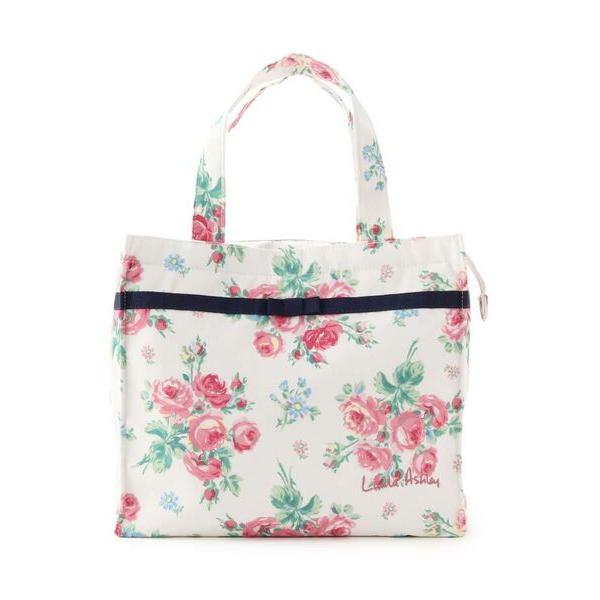 LAURA ASHLEY / ローラ アシュレイ バンチェッドロージズ柄　トートバッグ