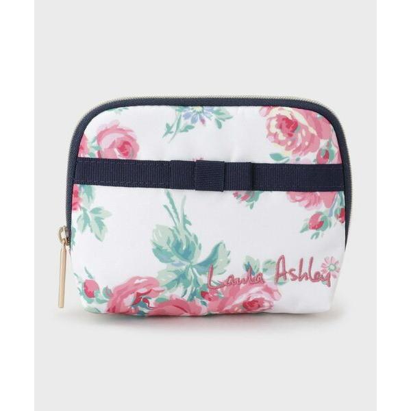 LAURA ASHLEY / ローラ アシュレイ バンチェッドロージズ柄 ポーチ