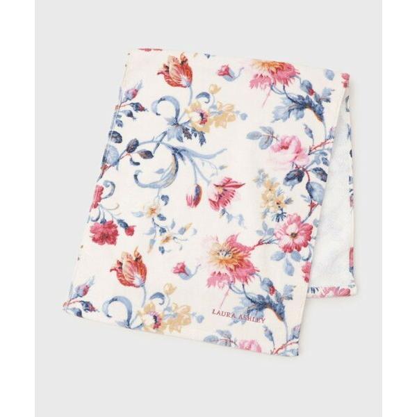 LAURA ASHLEY / ローラ アシュレイ ローザリンド柄 シャーリングプリント フェイスタオ...