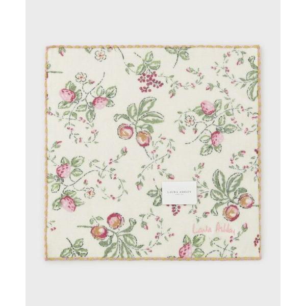 LAURA ASHLEY / ローラ アシュレイ ラドホールフルーツ柄プリントタオルハンカチ