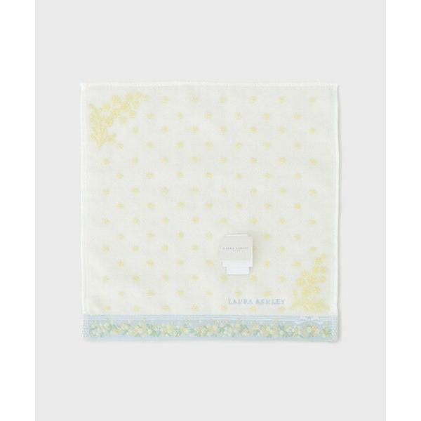 LAURA ASHLEY / ローラ アシュレイ ミモザヘムドットタオルハンカチ