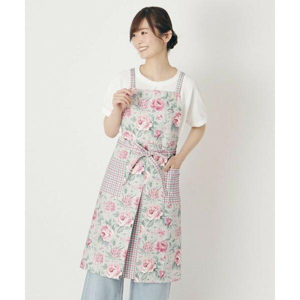 LAURA ASHLEY / ローラ アシュレイ 【GIFTにおすすめ】ワイルド ローズ柄 エプロン