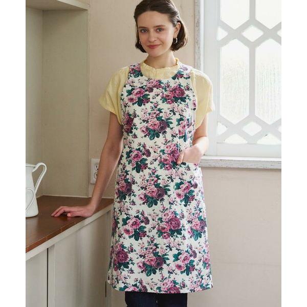 LAURA ASHLEY / ローラ アシュレイ エレンボロー ローズ柄 エプロン