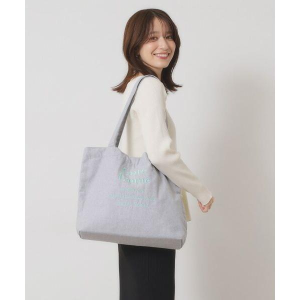 ITS'DEMO / イッツデモ 【A4対応】ロゴ刺繍ラージトート