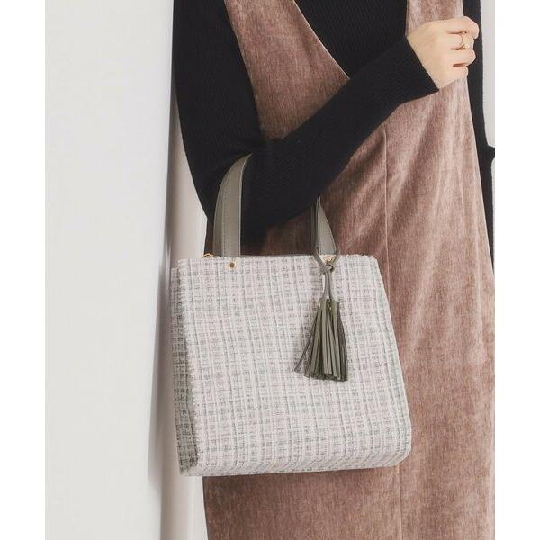 ITS'DEMO / イッツデモ ツイードタッセルミニトート