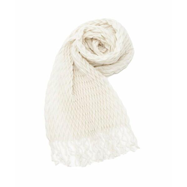 ITS'DEMO / イッツデモ 【手洗い可】ダイヤプリーツ無地ストール