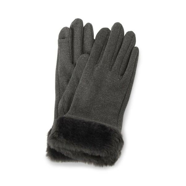 ITS'DEMO / イッツデモ 【手洗い可】ファーカフスジャージグローブ