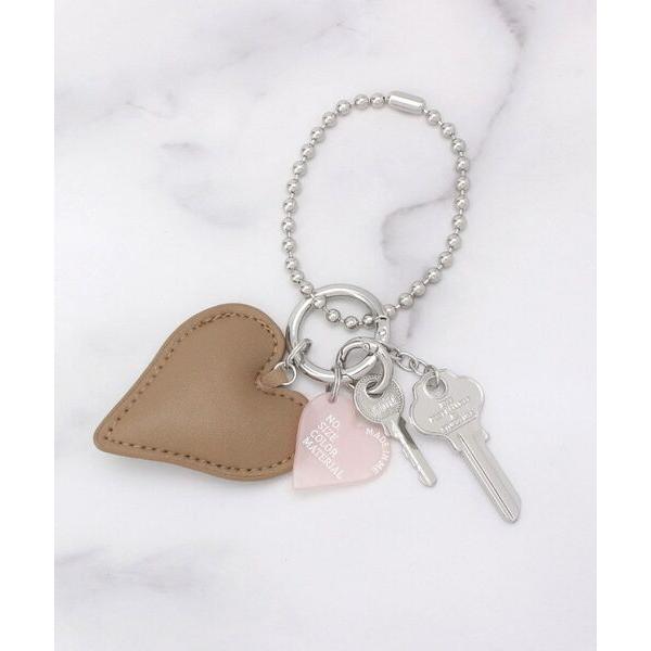ITS'DEMO / イッツデモ レザー調ハートモチーフチャーム
