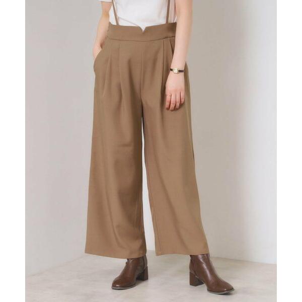 ITS'DEMO / イッツデモ 【手洗い可／セットアップ可】サス付きワイドパンツ