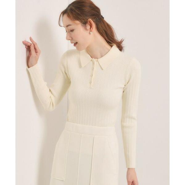 ITS'DEMO / イッツデモ 【手洗い可】ポロ襟ニット