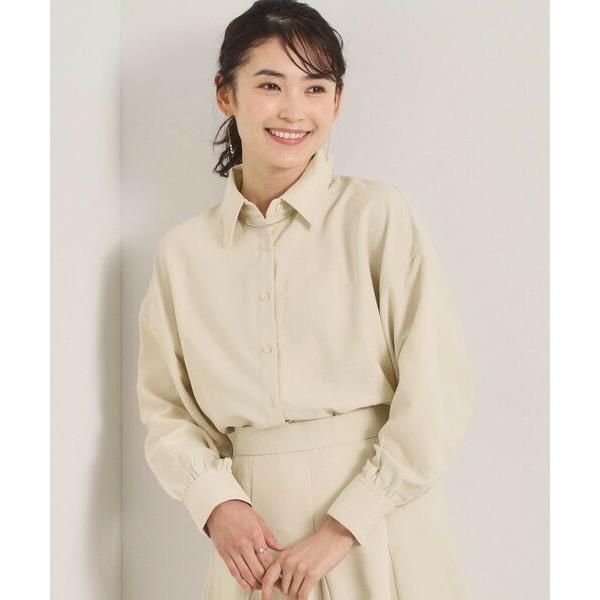 ITS'DEMO / イッツデモ 【手洗い可／セットアップ可】サテンピーチシャツ