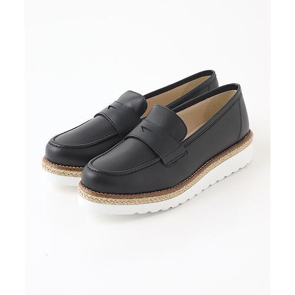 BONTRE / ボントレ ジュート厚底コインローファー