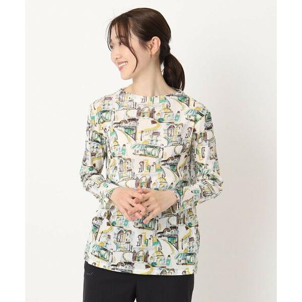 CORDIER / コルディア 【M〜4Lサイズ】ジュエンヌ プリントチュールプルオーバー