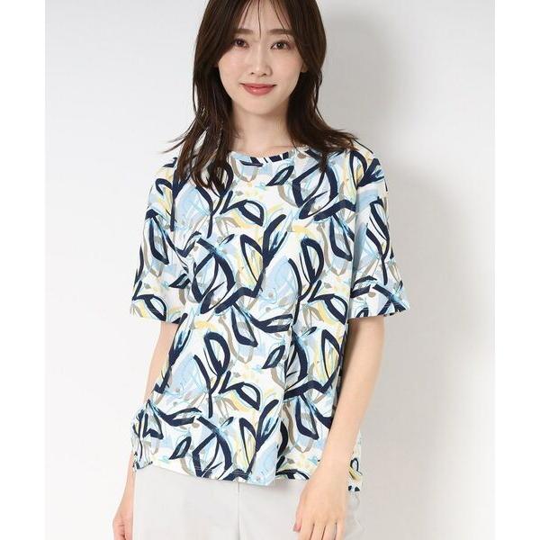 CORDIER / コルディア 【M〜4Lサイズ】カラーリーフプリントプルオーバージャージ