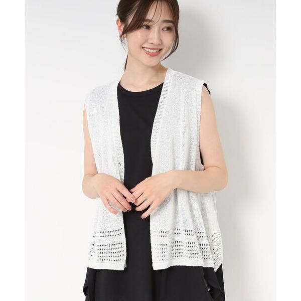 CORDIER / コルディア 【和紙混素材/洗える】TSUMUGIニットベスト