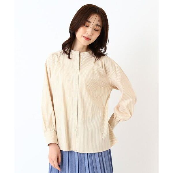 CORDIER / コルディア 【M〜4Lサイズ／ストレッチ】ラブリエストライプシャツ