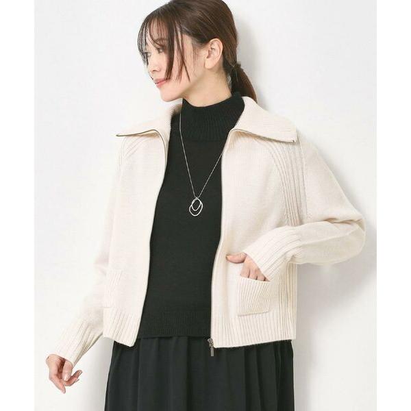 CORDIER / コルディア 【M〜4Lサイズ／セットアップ可】ソフト5ジップアップカーディガン